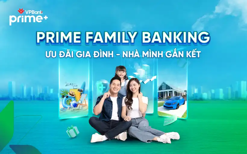 Prime Family Banking cho phép khách hàng đăng ký hoàn toàn trực tuyến trên ứng dụng VPBank NEO.