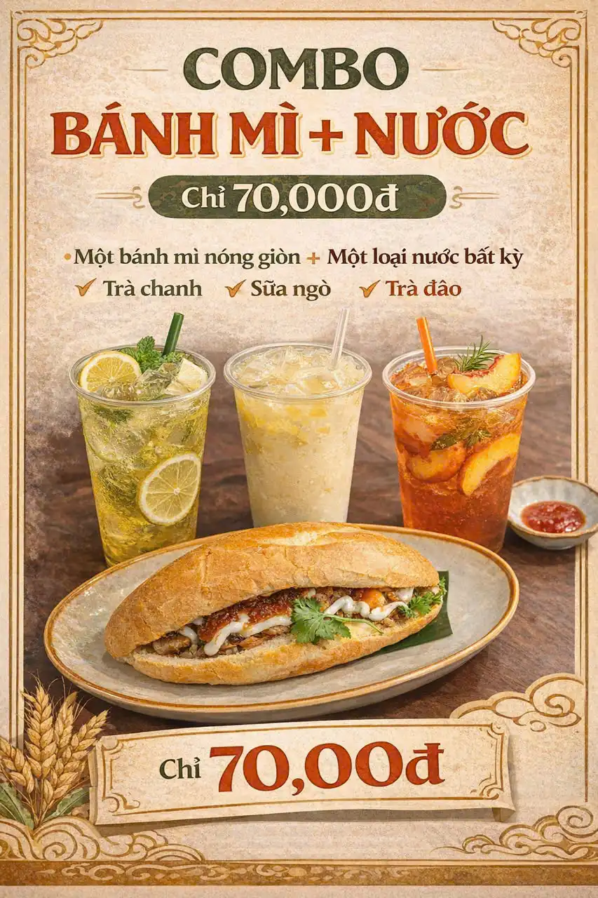 Bánh mì The Hanoian – 5 Trần Phú: Hương vị quen thuộc giữa lòng phố cổ Hà Nội