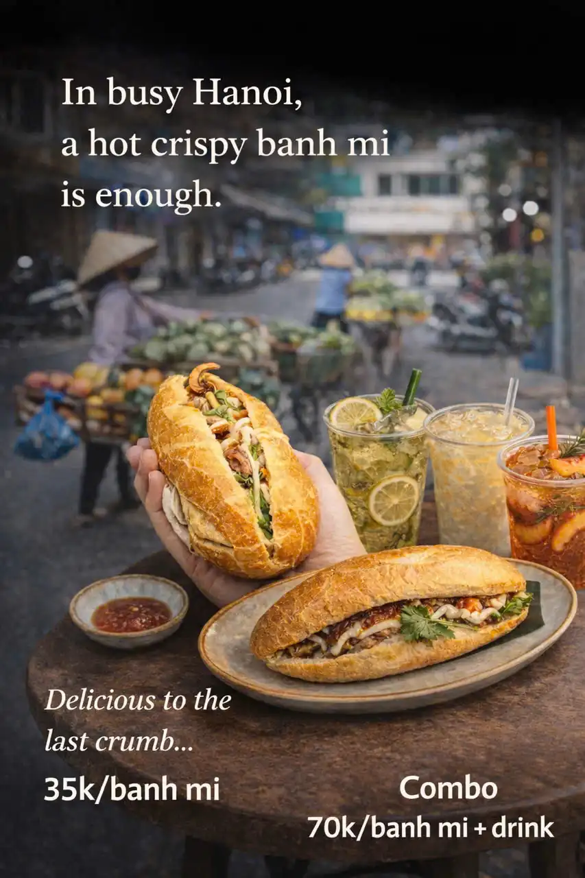 Bánh mì The Hanoian – 5 Trần Phú: Hương vị quen thuộc giữa lòng phố cổ Hà Nội